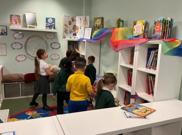 Exploring the newly revamped library!