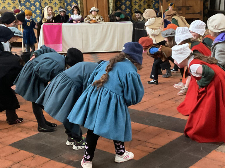 Year 3 and 4 had a feast with Henry VIII at Gainsborough Old Hall