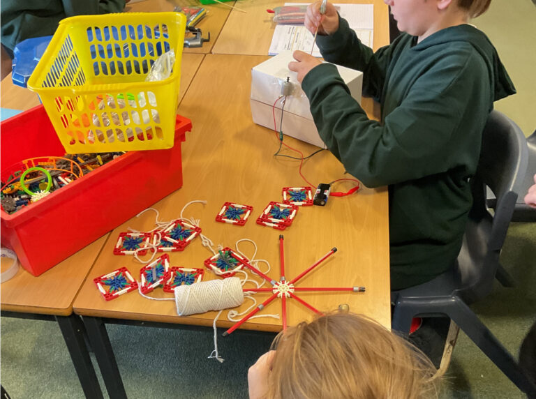 One of Eagle class' groups used K'nex for their fairground ride